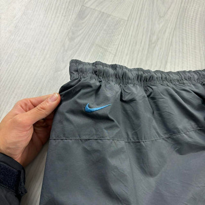 VINTAGE Y2K NIKE WIDE LEG BAGGY TRACKSUIT BOTTOMS GREY