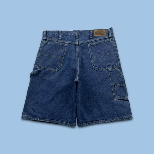 VINTAGE OLD MILL BAGGY CARPENTER JORTS NAVY (36w)