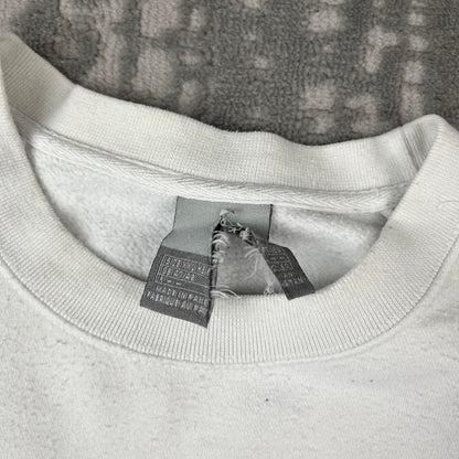 VINTAGE Y2K NIKE SPELL OUT BOXY SWEATSHIRT WHITE