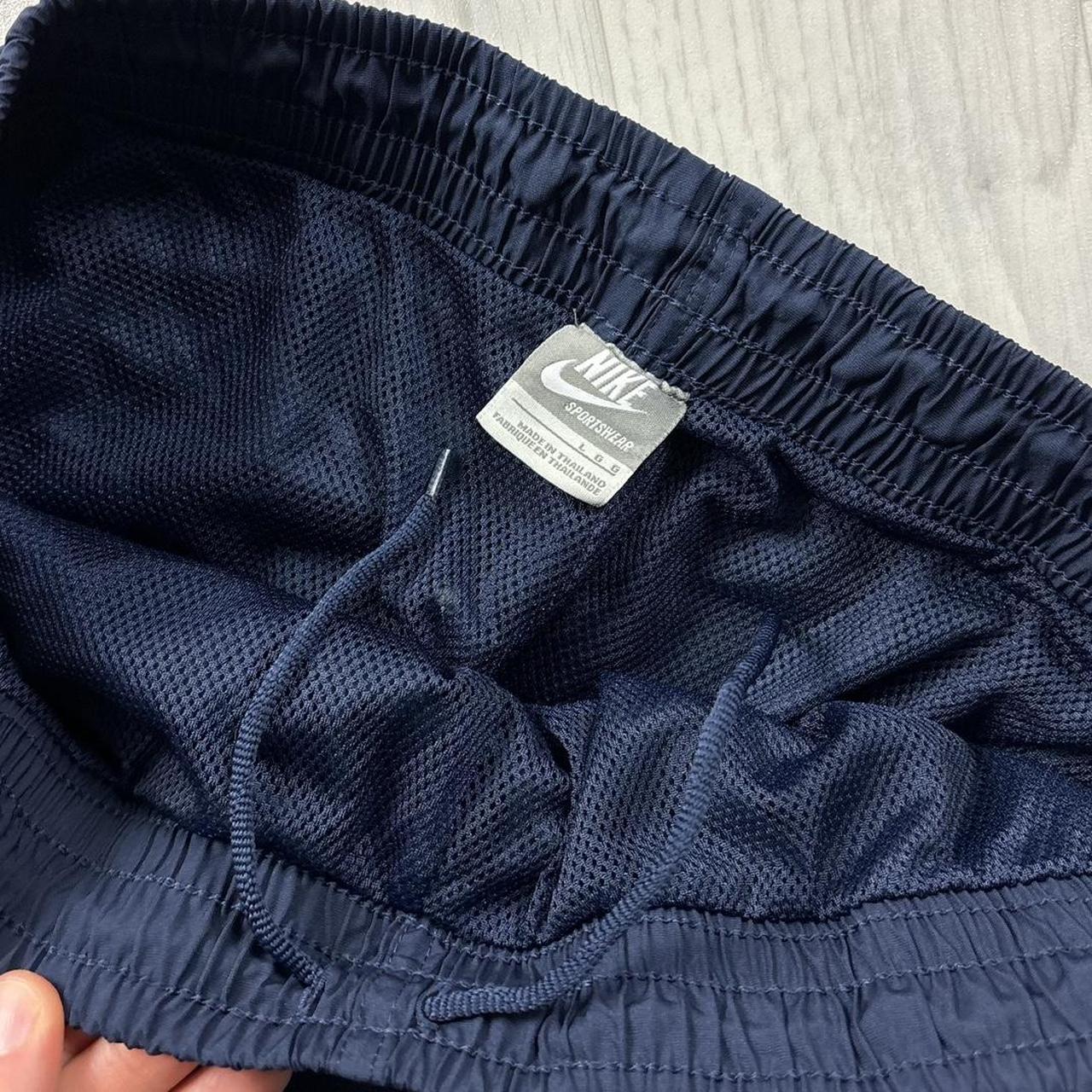 VINTAGE Y2K NIKE WIDE LEG BAGGY TRACKSUIT BOTTOMS NAVY