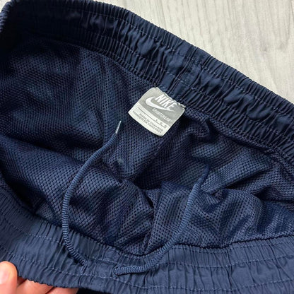VINTAGE Y2K NIKE WIDE LEG BAGGY TRACKSUIT BOTTOMS NAVY