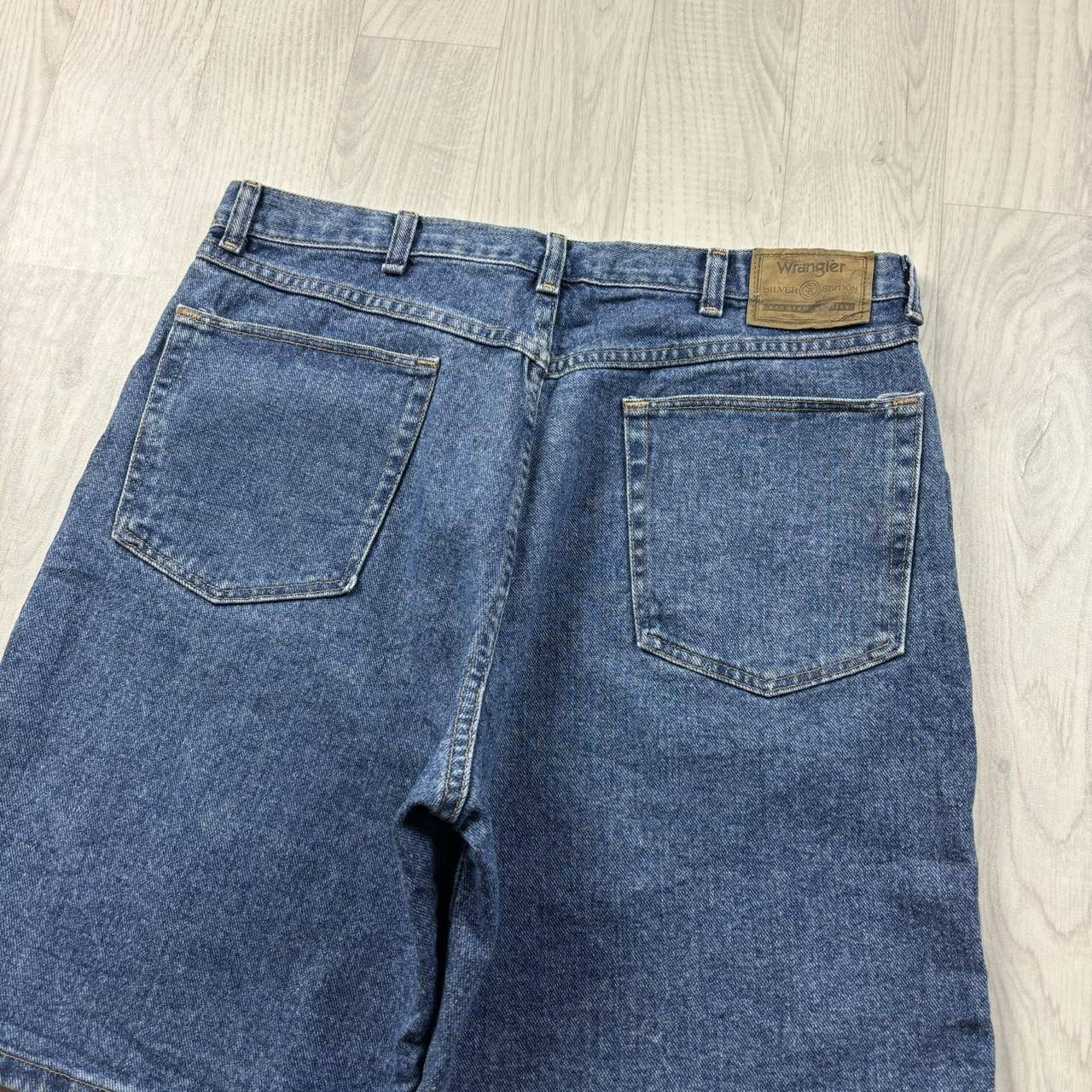 VINTAGE 00s WRANGLER BAGGY LOOSE JORTS BLUE