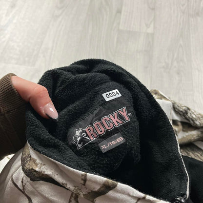 VINTAGE ROCKY REALTREE ZIP UP FLEECE CAMO BLACK