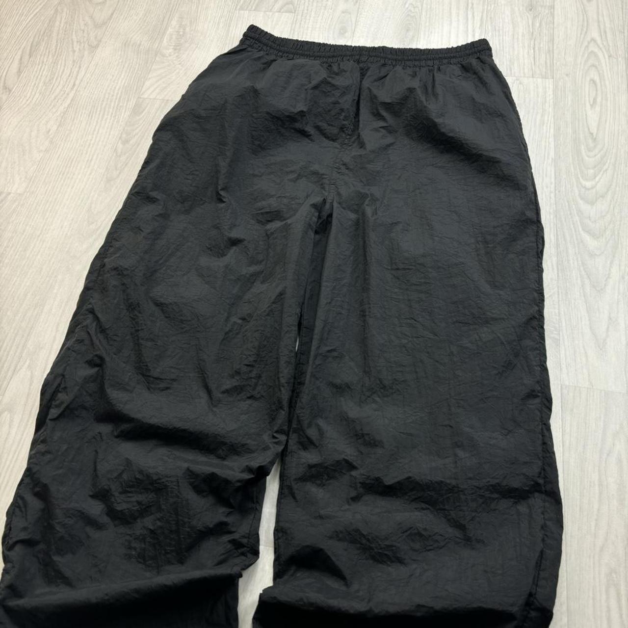 VINTAGE Y2K CHAMPION BAGGY TRACKSUIT BOTTOMS BLACK