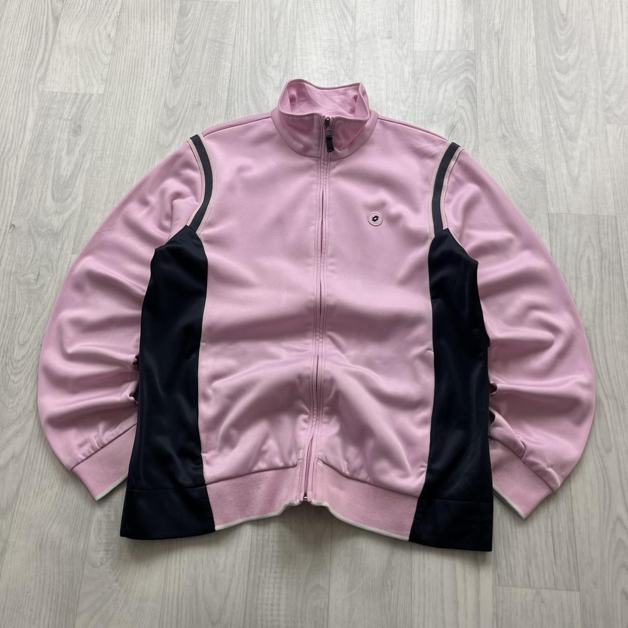 VINTAGE Y2K LOTTO WINDBREAKER TRACK JACKET BABY PINK