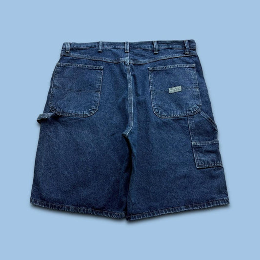 VINTAGE 00s WRANGLER BAGGY LOOSE CARPENTER JORTS NAVY