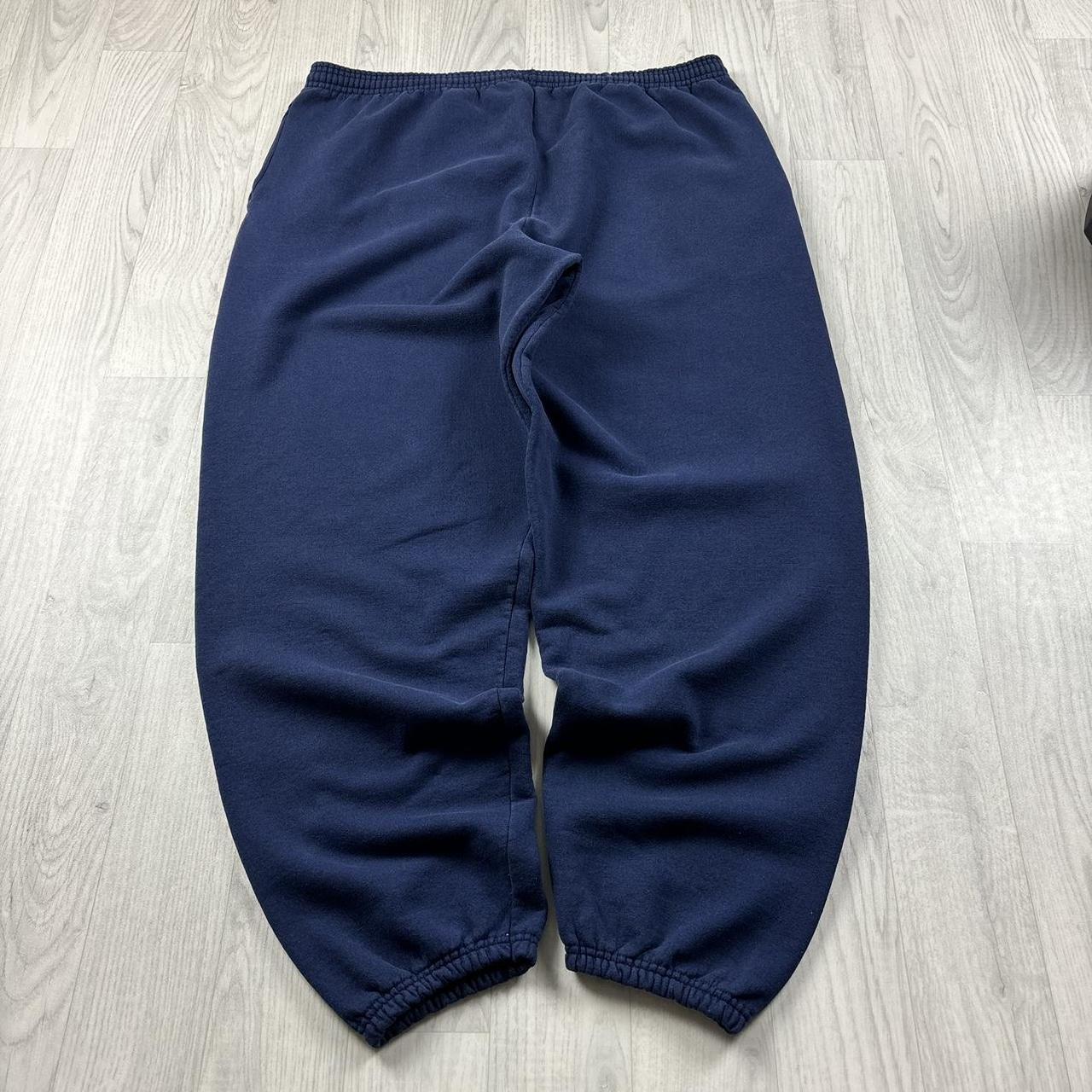 VINTAGE Y2K STARTER BAGGY COTTON SWEATPANTS NAVY