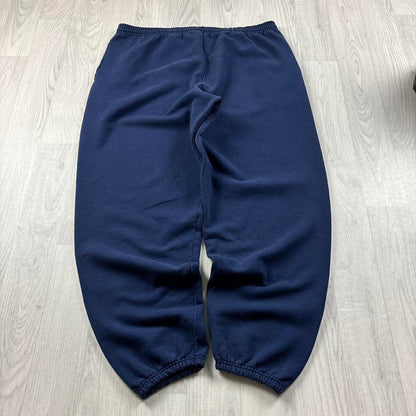 VINTAGE Y2K STARTER BAGGY COTTON SWEATPANTS NAVY