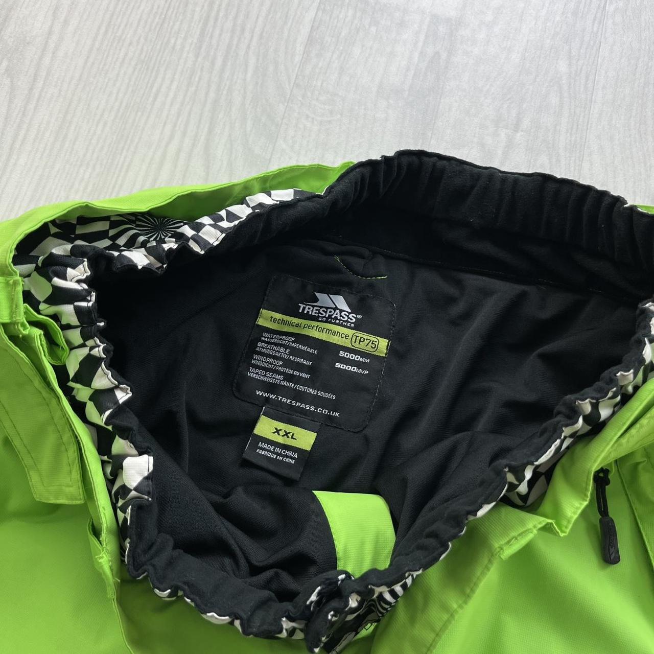 VINTAGE Y2K TRESPASS BAGGY SKI PANTS SALOPETTES GREEN