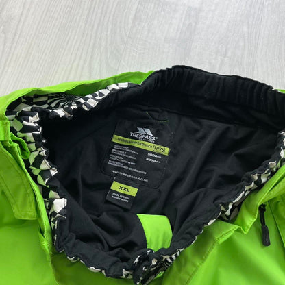 VINTAGE Y2K TRESPASS BAGGY SKI PANTS SALOPETTES GREEN