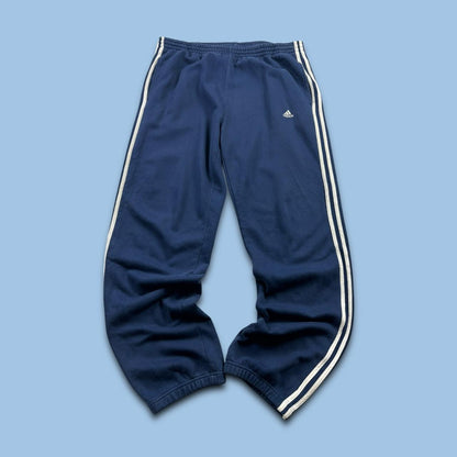 VINTAGE Y2K ADIDAS BAGGY COTTON SWEATPANTS NAVY