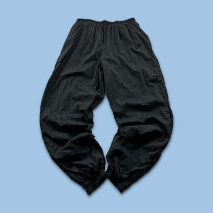 VINTAGE 90s NIKE BAGGY TRACKSUIT BOTTOMS BLACK