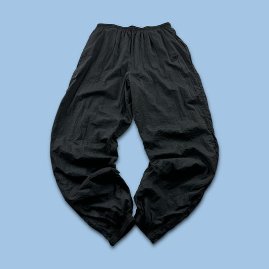 VINTAGE 90s NIKE BAGGY TRACKSUIT BOTTOMS BLACK