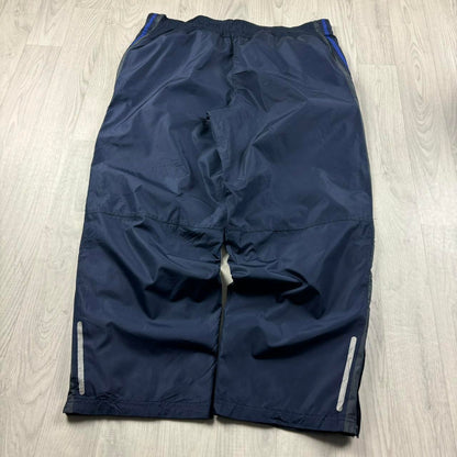 VINTAGE Y2K STARTER WIDE LEG BAGGY TRACKSUIT BOTTOMS NAVY
