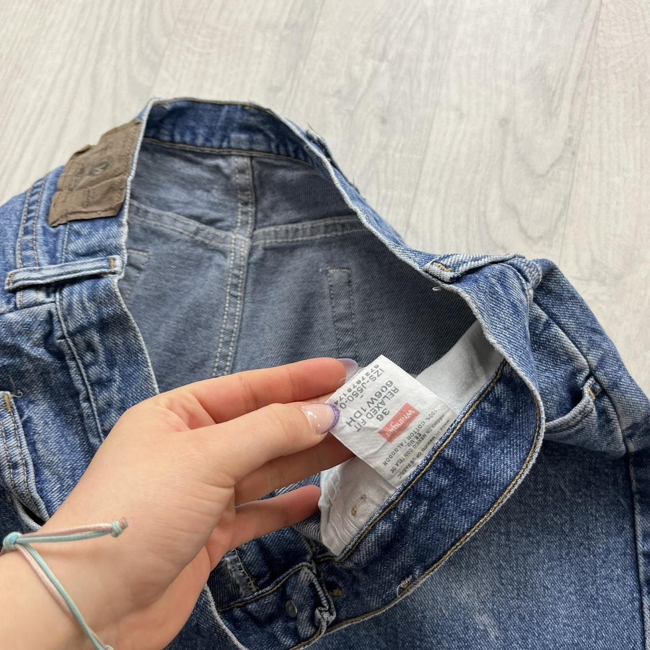 VINTAGE 00s WRANGLER BAGGY LOOSE JORTS BLUE