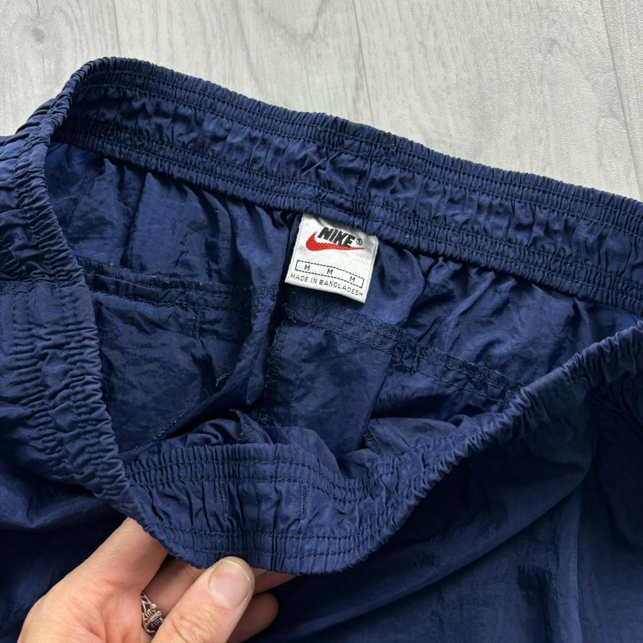 VINTAGE 90s NIKE BAGGY TRACKSUIT BOTTOMS NAVY