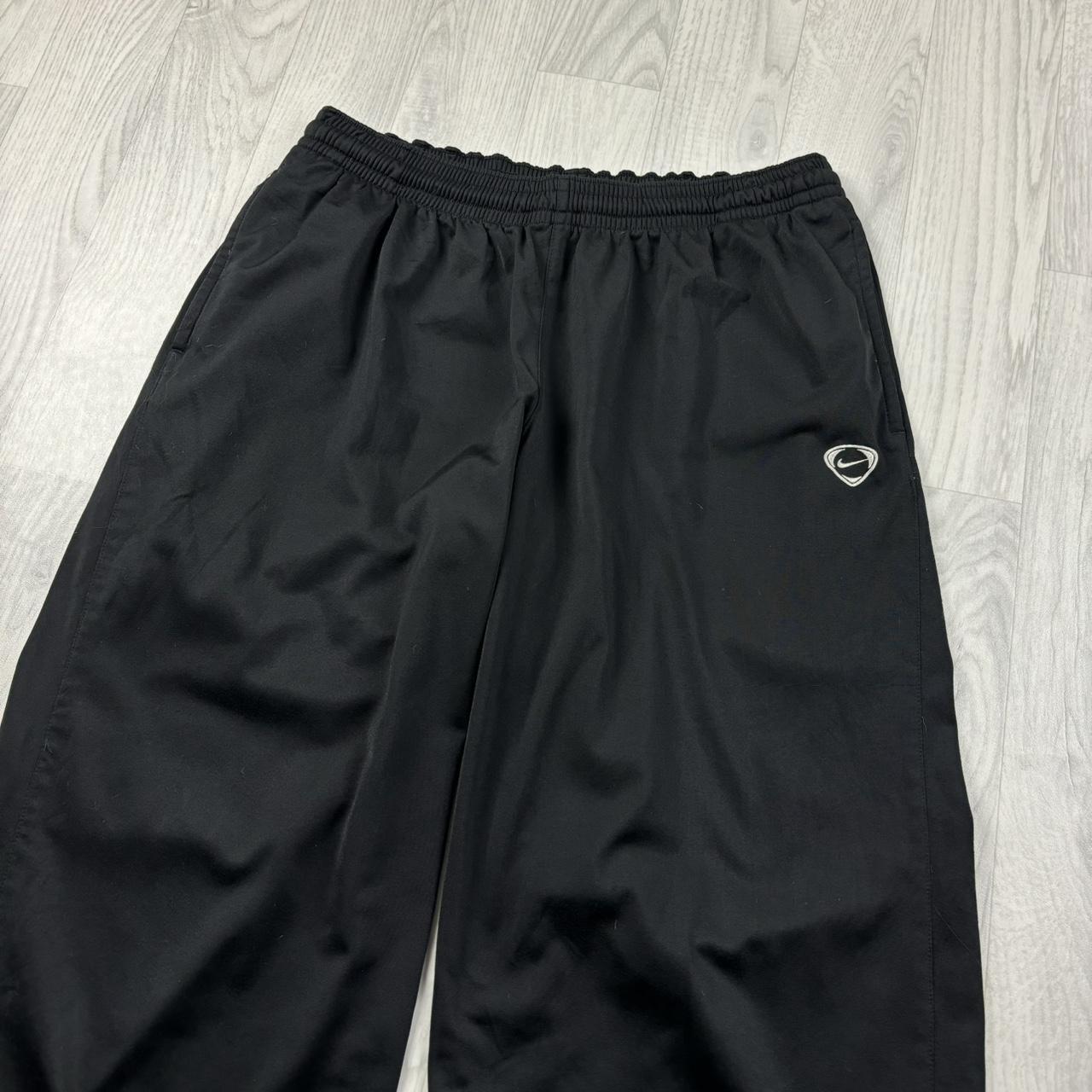 VINTAGE Y2K NIKE BAGGY WIDE LEG TRACKSUIT BOTTOMS BLACK