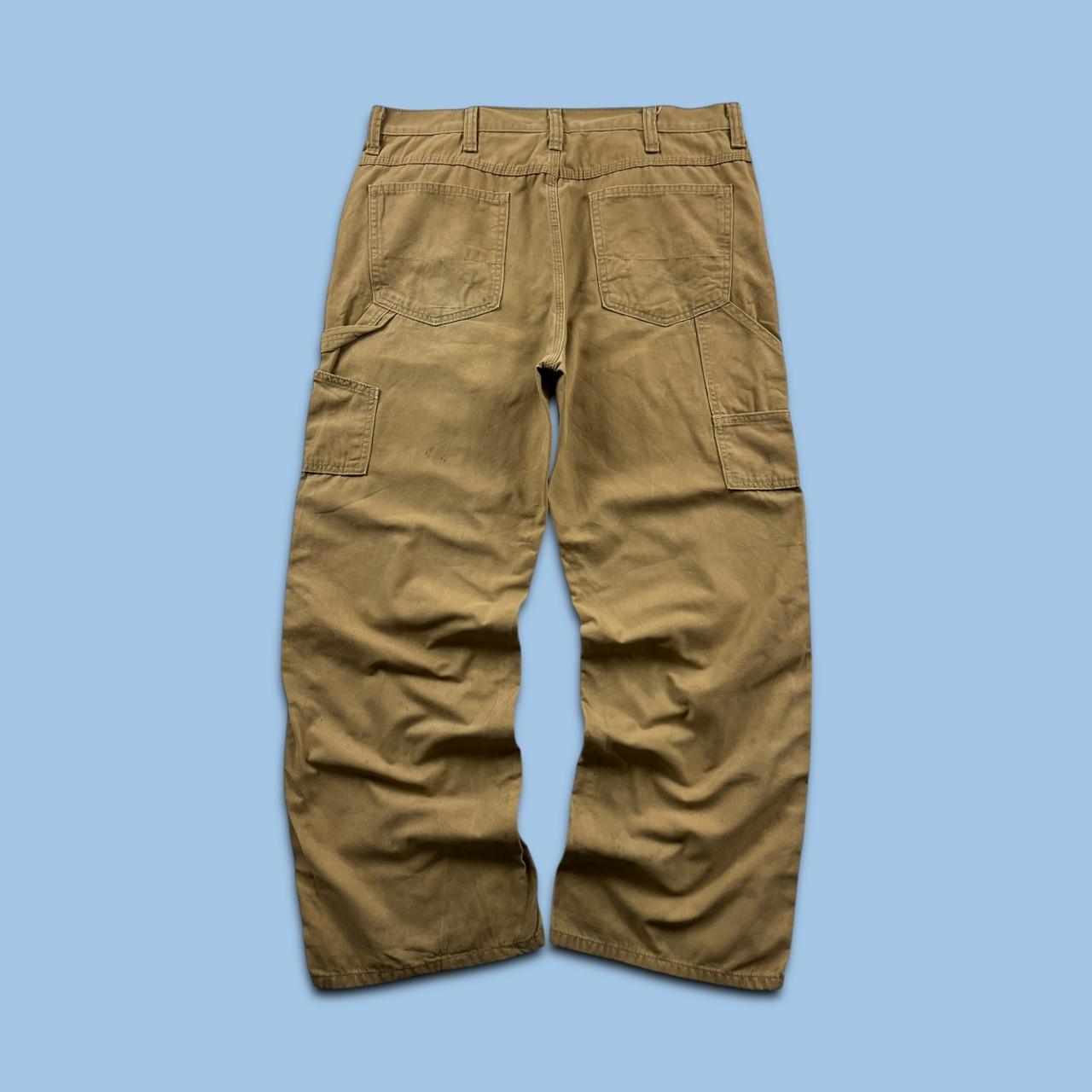 VINTAGE FADED GLORY BAGGY CARPENTER JEANS TAN