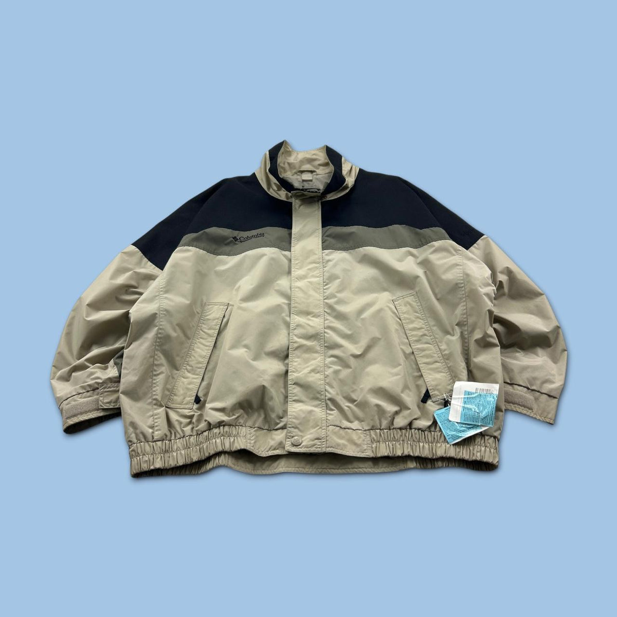 VINTAGE Y2K COLUMBIA UTILITY SKI JACKET CREAM / BLACK