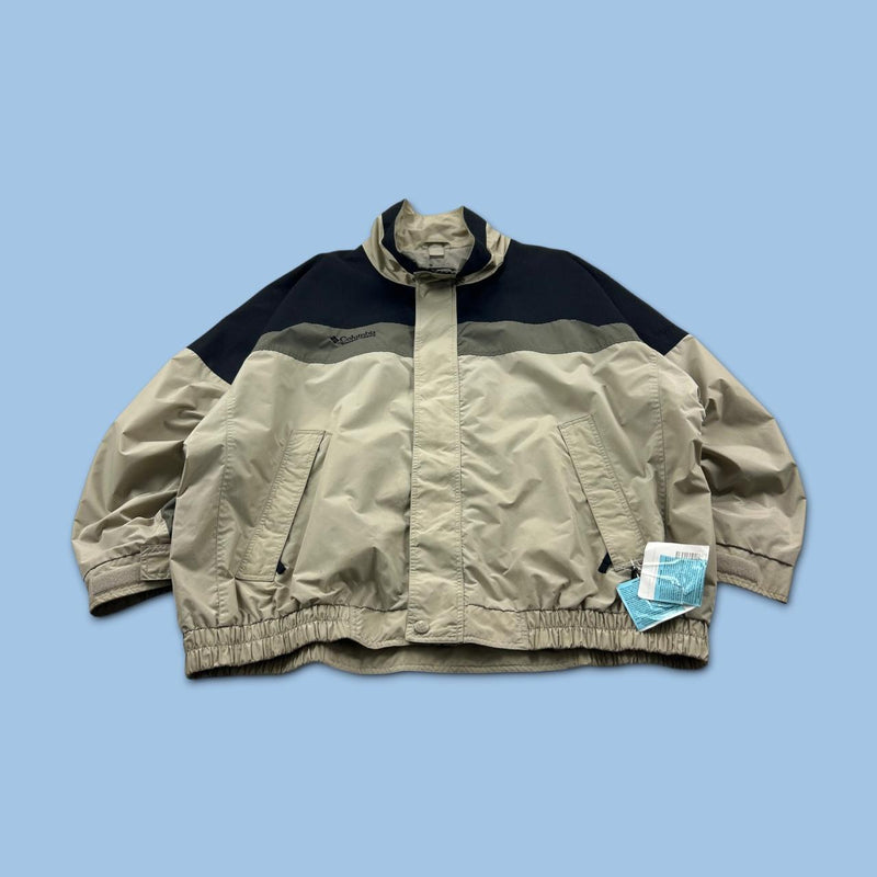 VINTAGE Y2K COLUMBIA UTILITY SKI JACKET CREAM / BLACK