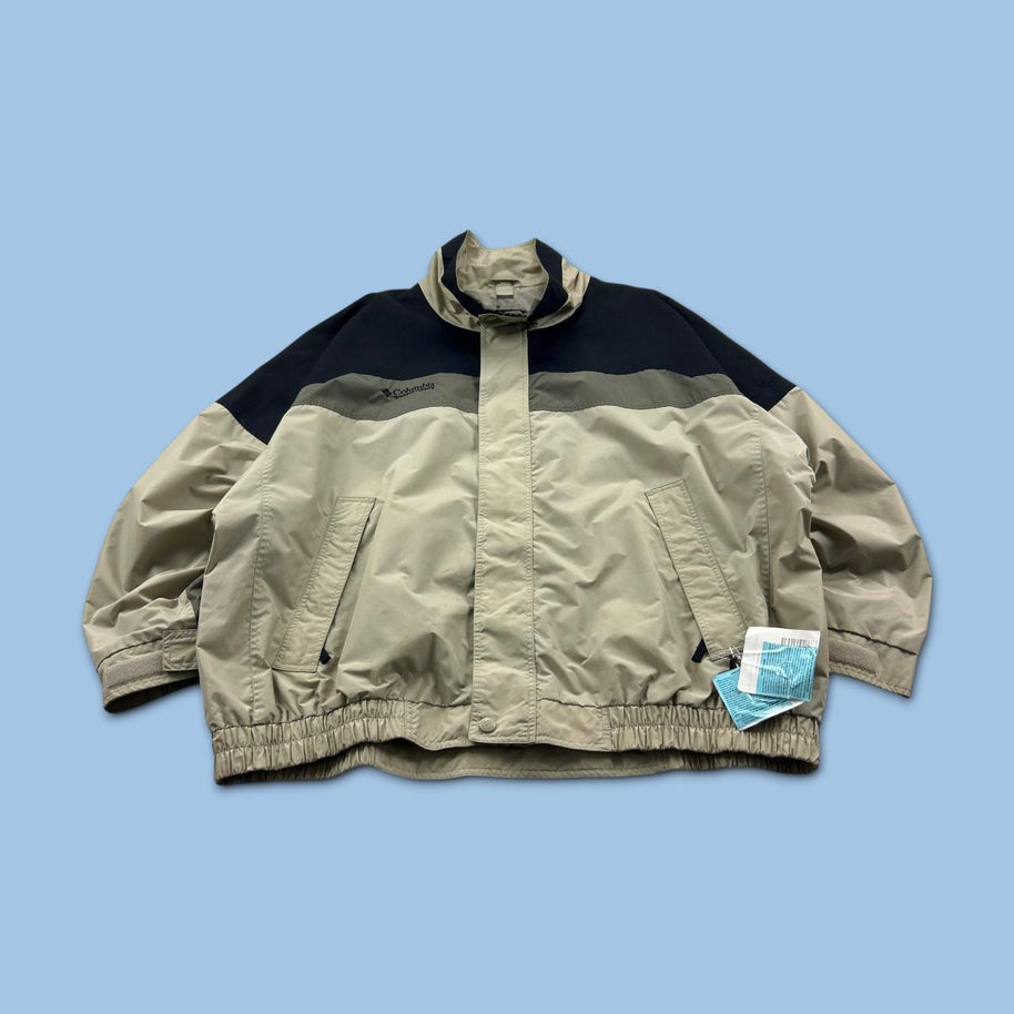 VINTAGE Y2K COLUMBIA UTILITY SKI JACKET CREAM / BLACK