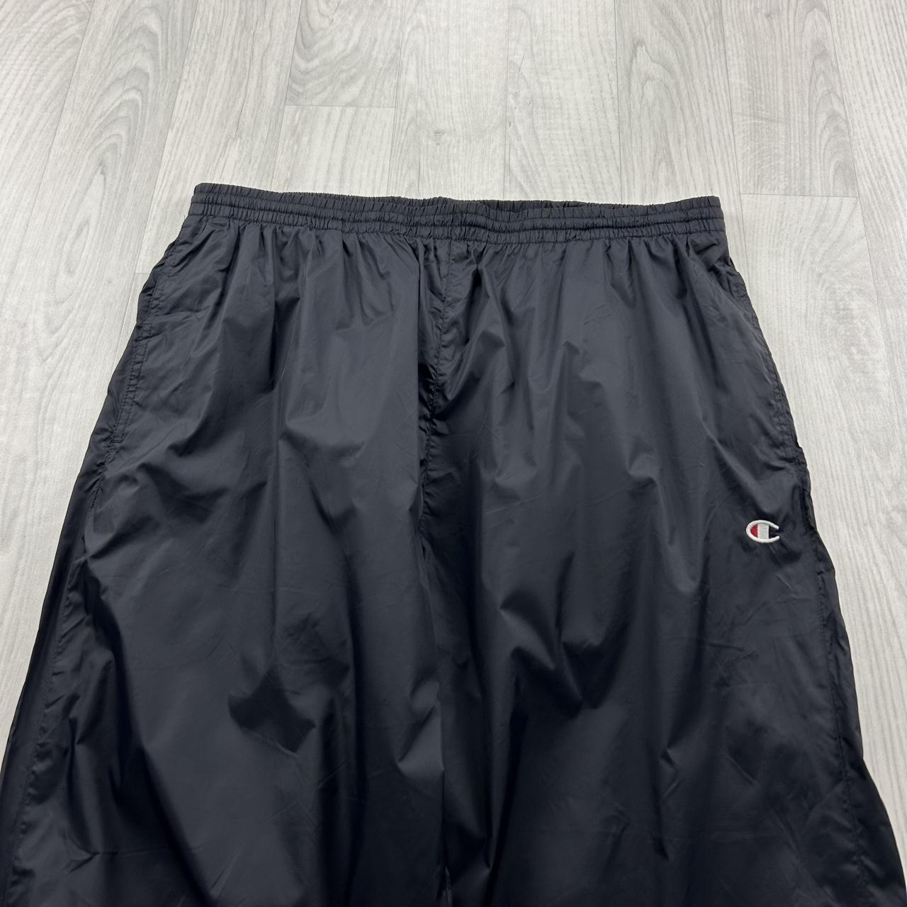 VINTAGE Y2K CHAMPION BAGGY TRACKSUIT BOTTOMS BLACK