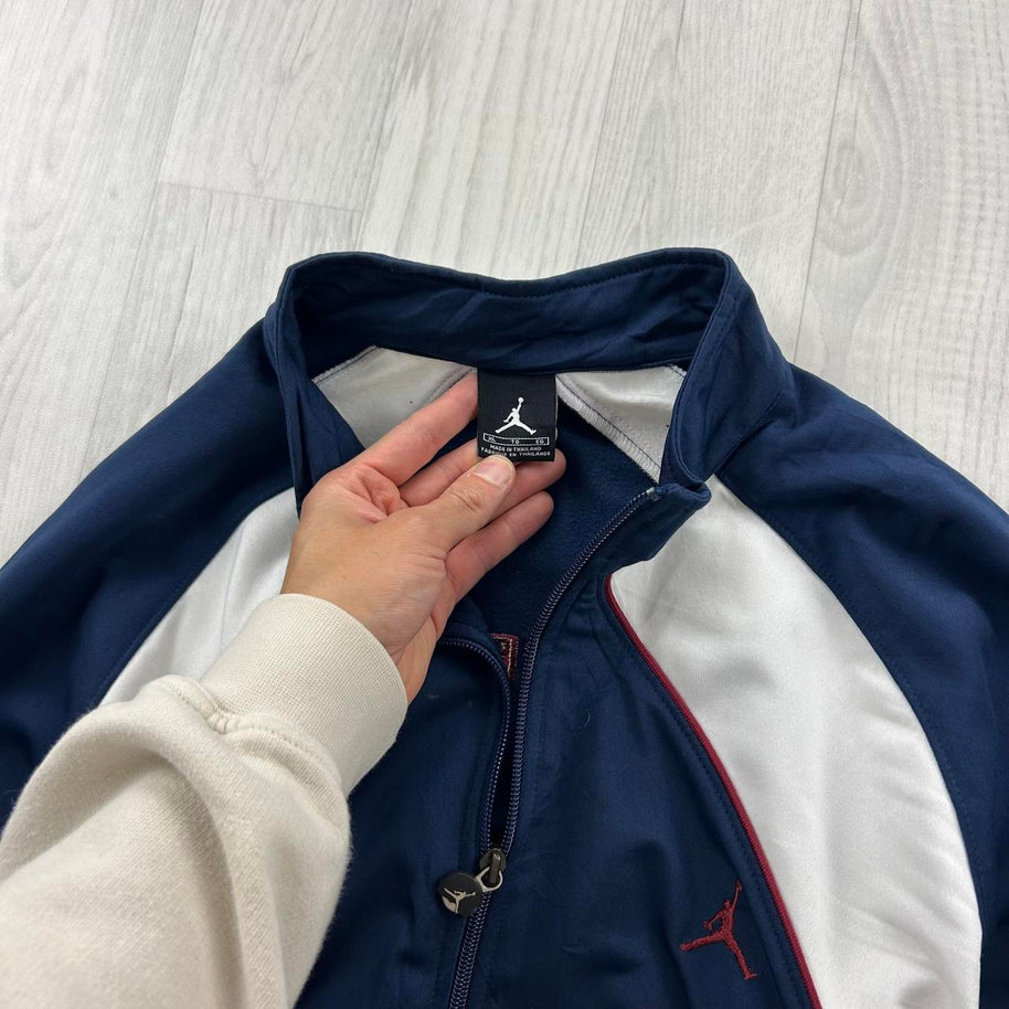VINTAGE Y2K JORDAN ZIP UP TRACK JACKET NAVY