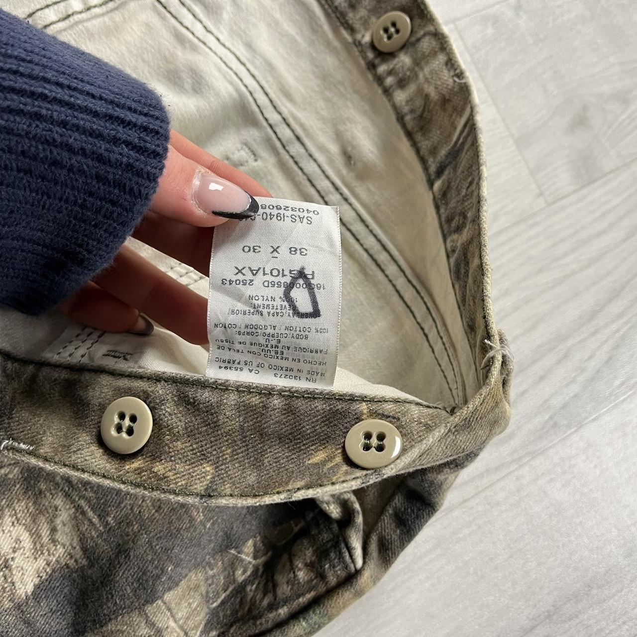 VINTAGE REALTREE WRANGLER BAGGY CAMO CARGO PANTS BROWN