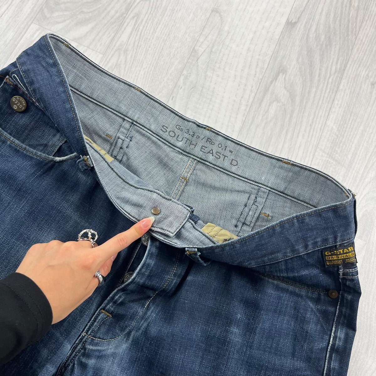 VINTAGE Y2K G STAR BAGGY JEANS BLUE