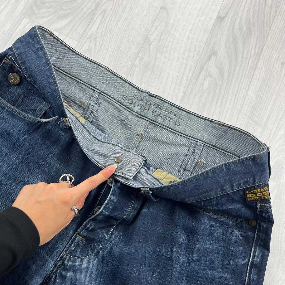 VINTAGE Y2K G STAR BAGGY JEANS BLUE
