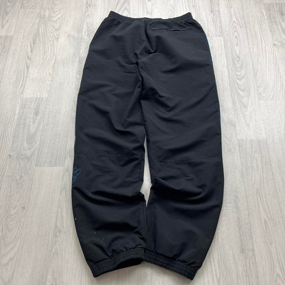 VINTAGE Y2K ADIDAS SIDE STRIPE BAGGY TRACKSUIT BOTTOMS BLACK