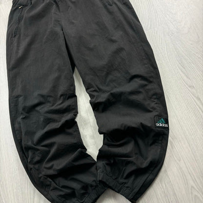 VINTAGE Y2K ADIDAS EQUIPMENT BAGGY TRACKSUIT BOTTOMS BLACK
