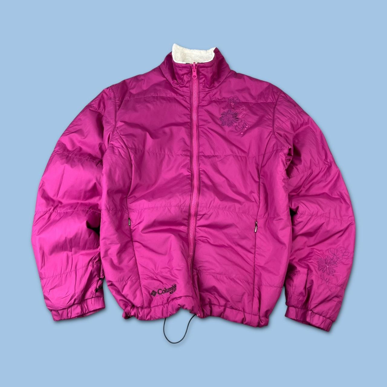VINTAGE 00s COLUMBIA PUFFER JACKET PINK