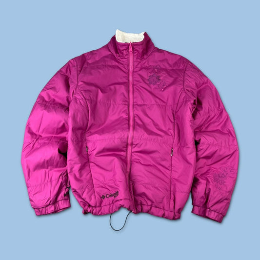VINTAGE 00s COLUMBIA PUFFER JACKET PINK