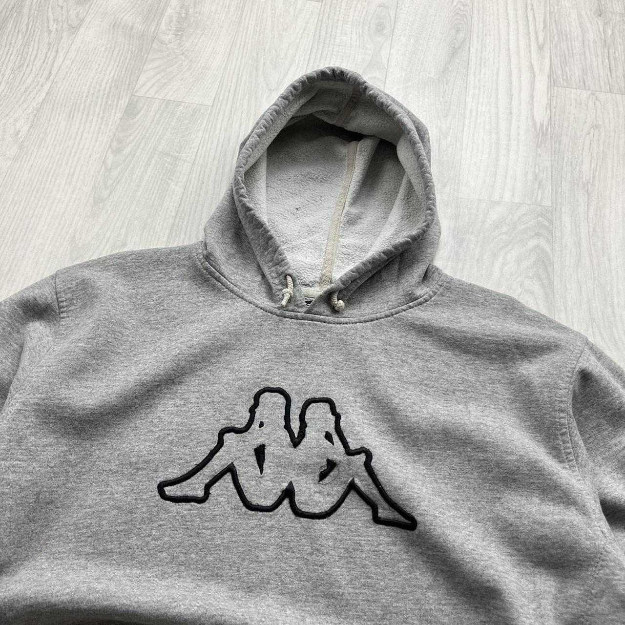 VINTAGE Y2K KAPPA HOODIE GREY