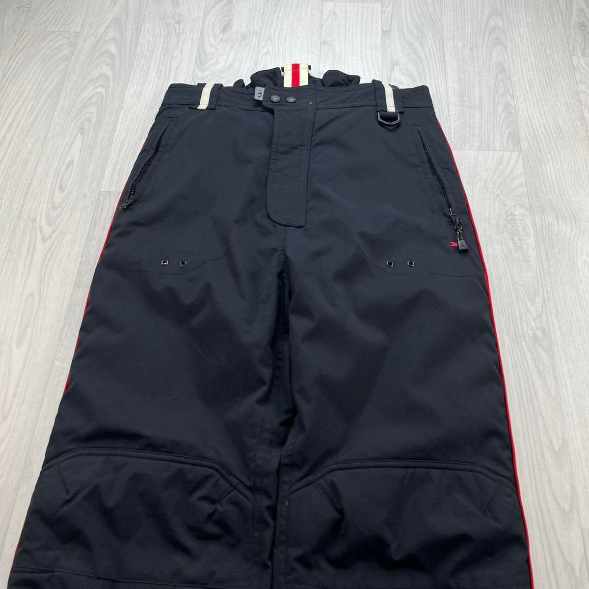 VINTAGE Y2K TRESPASS BAGGY SKI PANTS SALOPETTES BLACK