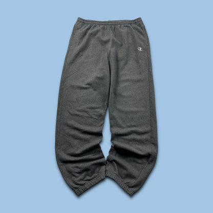 VINTAGE 00s CHAMPION BAGGY COTTON SWEATPANTS CHARCOAL GREY