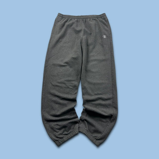 VINTAGE 00s CHAMPION BAGGY COTTON SWEATPANTS CHARCOAL GREY