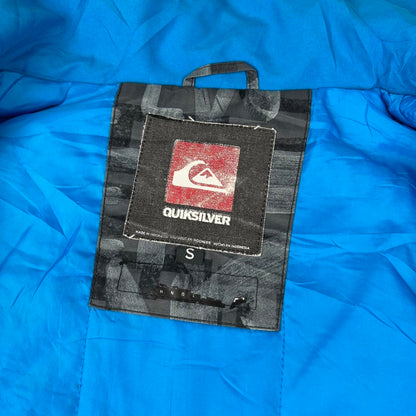 VINTAGE Y2K QUIKSILVER GRAPHIC SKI JACKET GREY