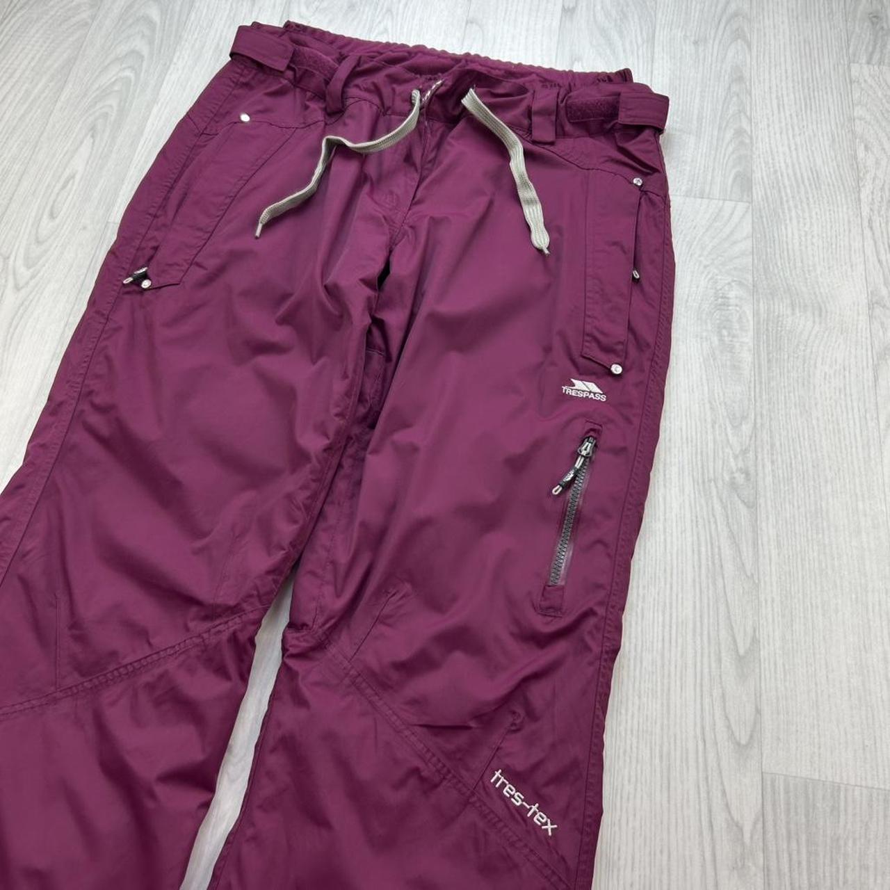 VINTAGE Y2K TRESPASS SKI PANTS SALOPETTES PURPLE