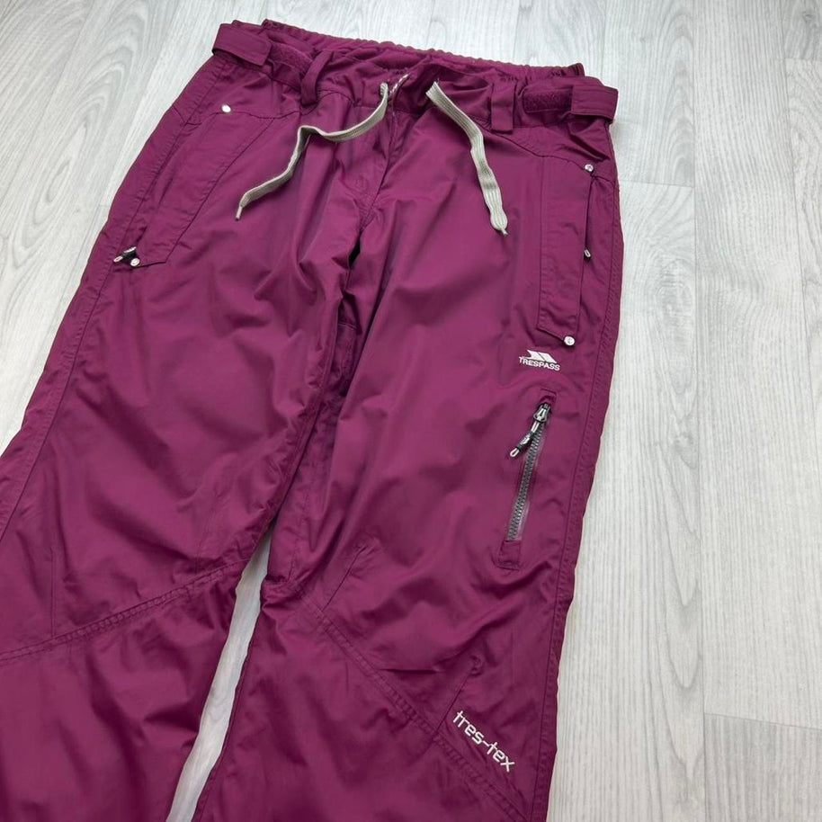 VINTAGE Y2K TRESPASS SKI PANTS SALOPETTES PURPLE