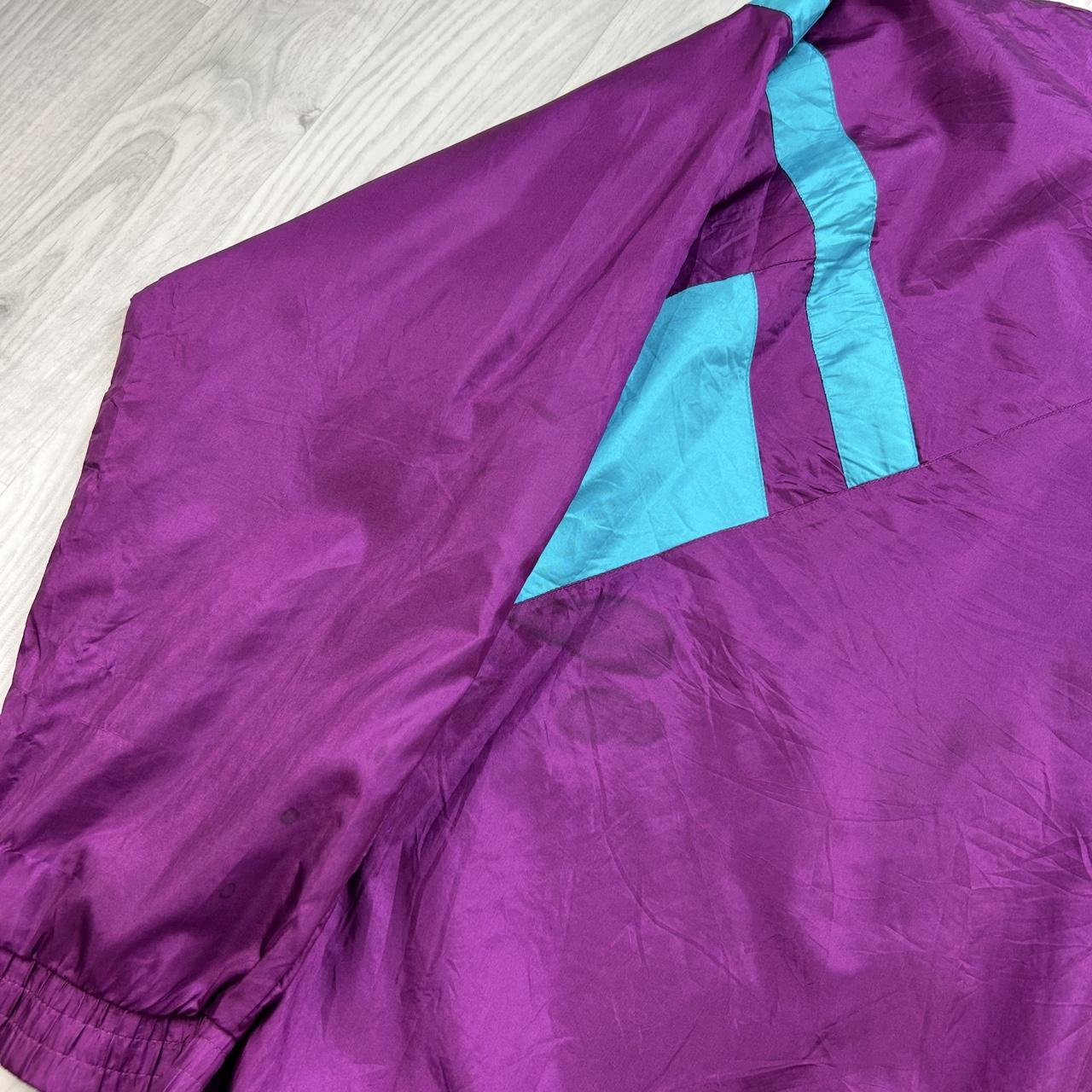 VINTAGE 90s ADIDAS FUNKY WINDBREAKER JACKET PURPLE