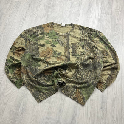 VINTAGE Y2K JERZEES REALTREE LONG SLEEVE T SHIRT CAMO