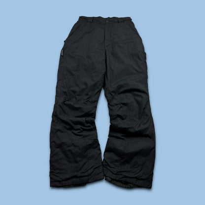 VINTAGE Y2K COLUMBIA BAGGY SKI PANTS SALOPETTES BLACK