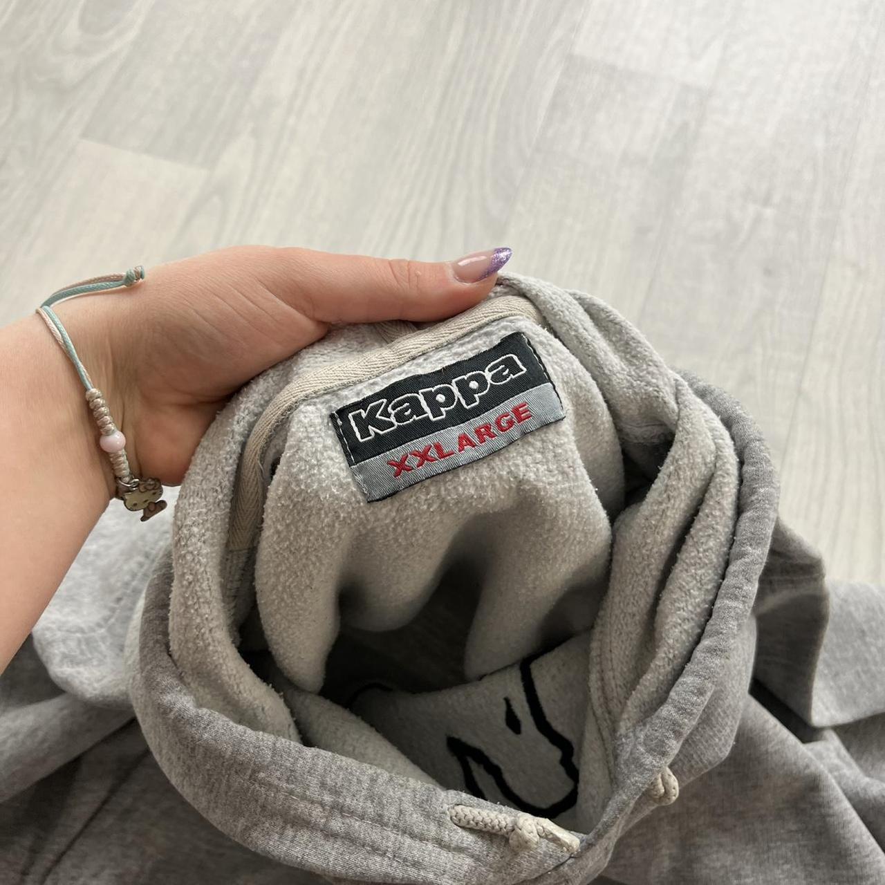 VINTAGE Y2K KAPPA HOODIE GREY