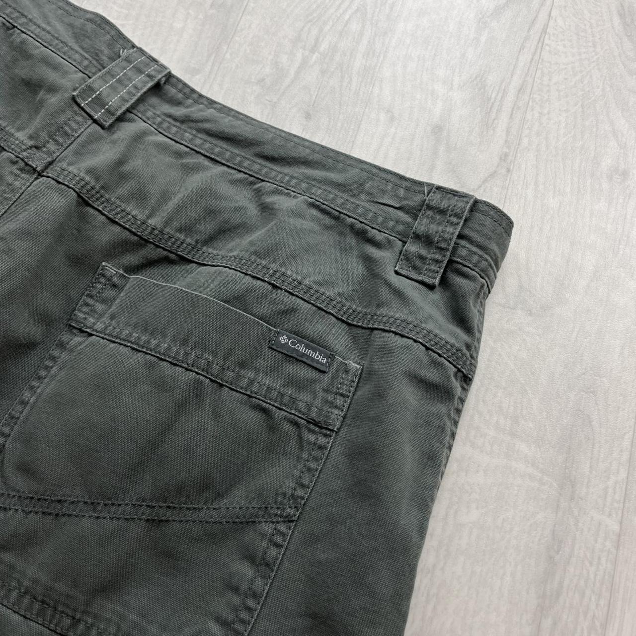 VINTAGE Y2K COLUMBIA BAGGY UTILITY SHORTS GREEN TEAL