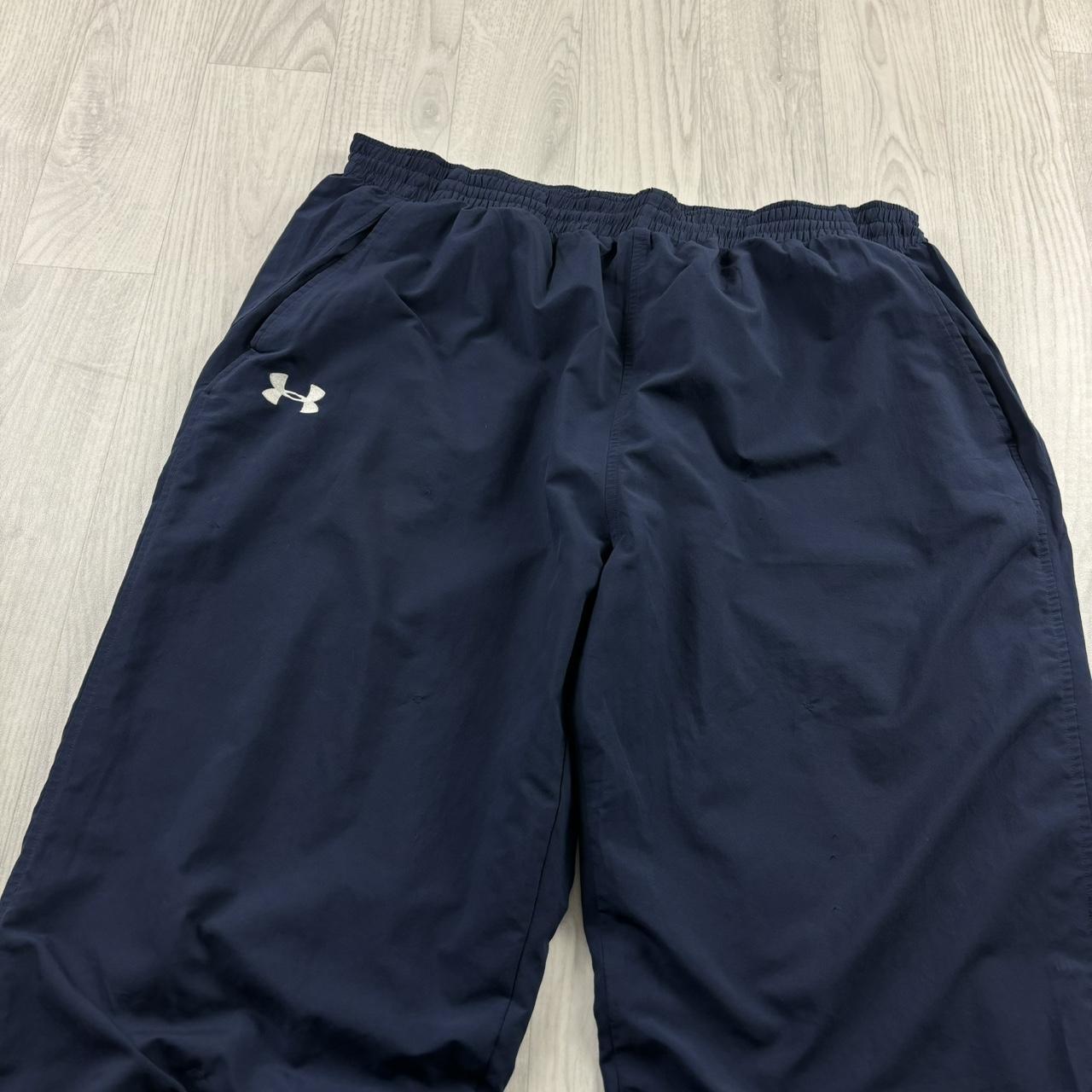 VINTAGE Y2K UNDER ARMOUR BAGGY TRACKSUIT BOTTOMS NAVY