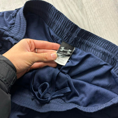 VINTAGE Y2K UNDER ARMOUR BAGGY TRACKSUIT BOTTOMS NAVY