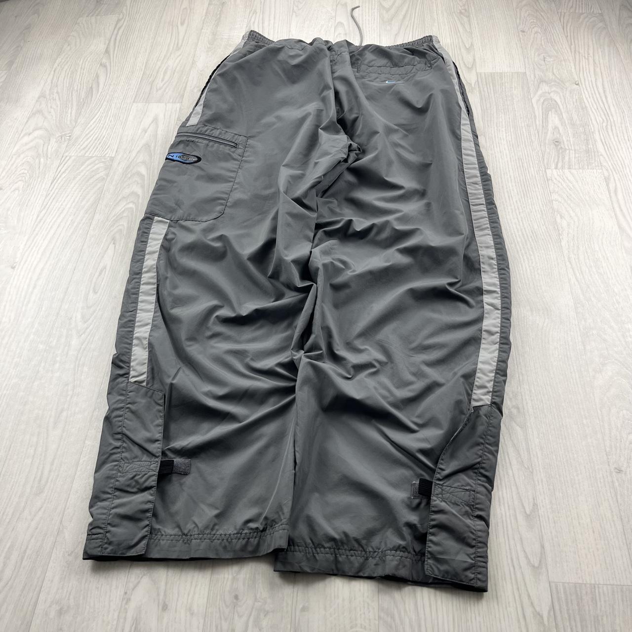 VINTAGE Y2K NIKE BAGGY TRACKSUIT BOTTOMS GREY