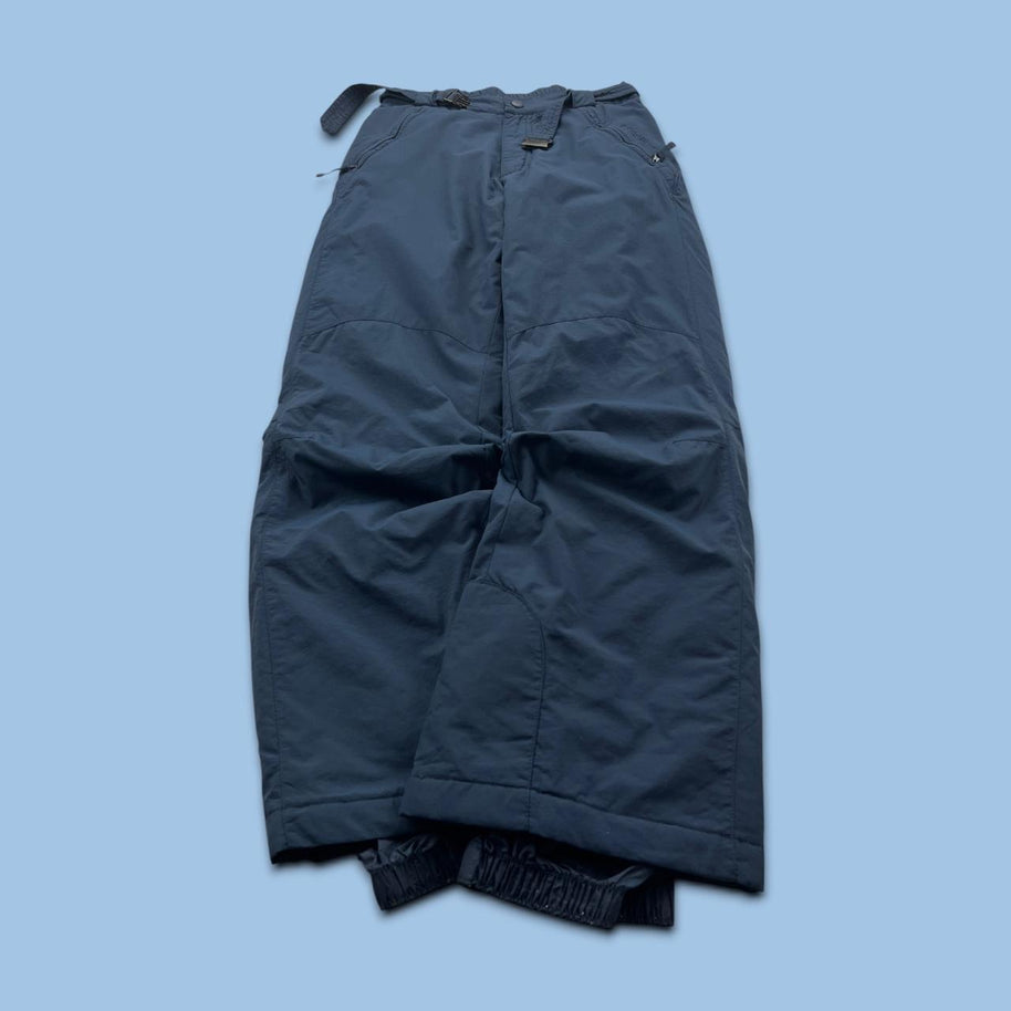 VINTAGE Y2K COLUMBIA BAGGY SKI PANTS SALOPETTES NAVY